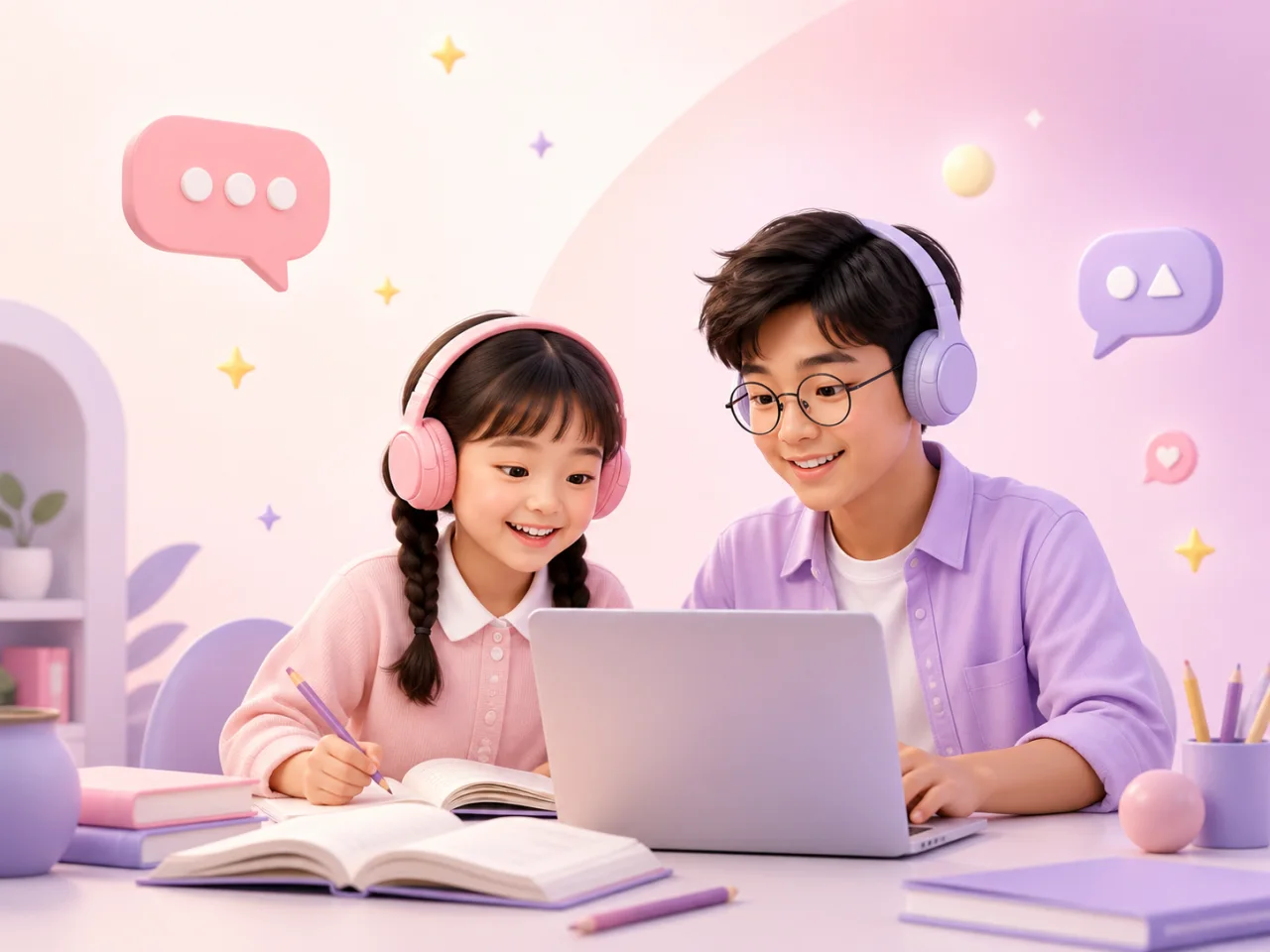 Học sinh cấp 1 và cấp 2 học tiếng Anh online cùng VIANH English